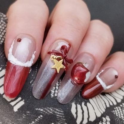 Scarlet Charm — Press-On Nails