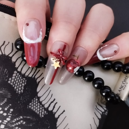 Scarlet Charm — Press-On Nails